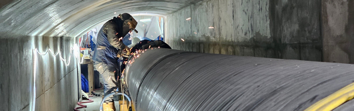 Galerie Wilson assemblage canalisation de transport octobre 2025