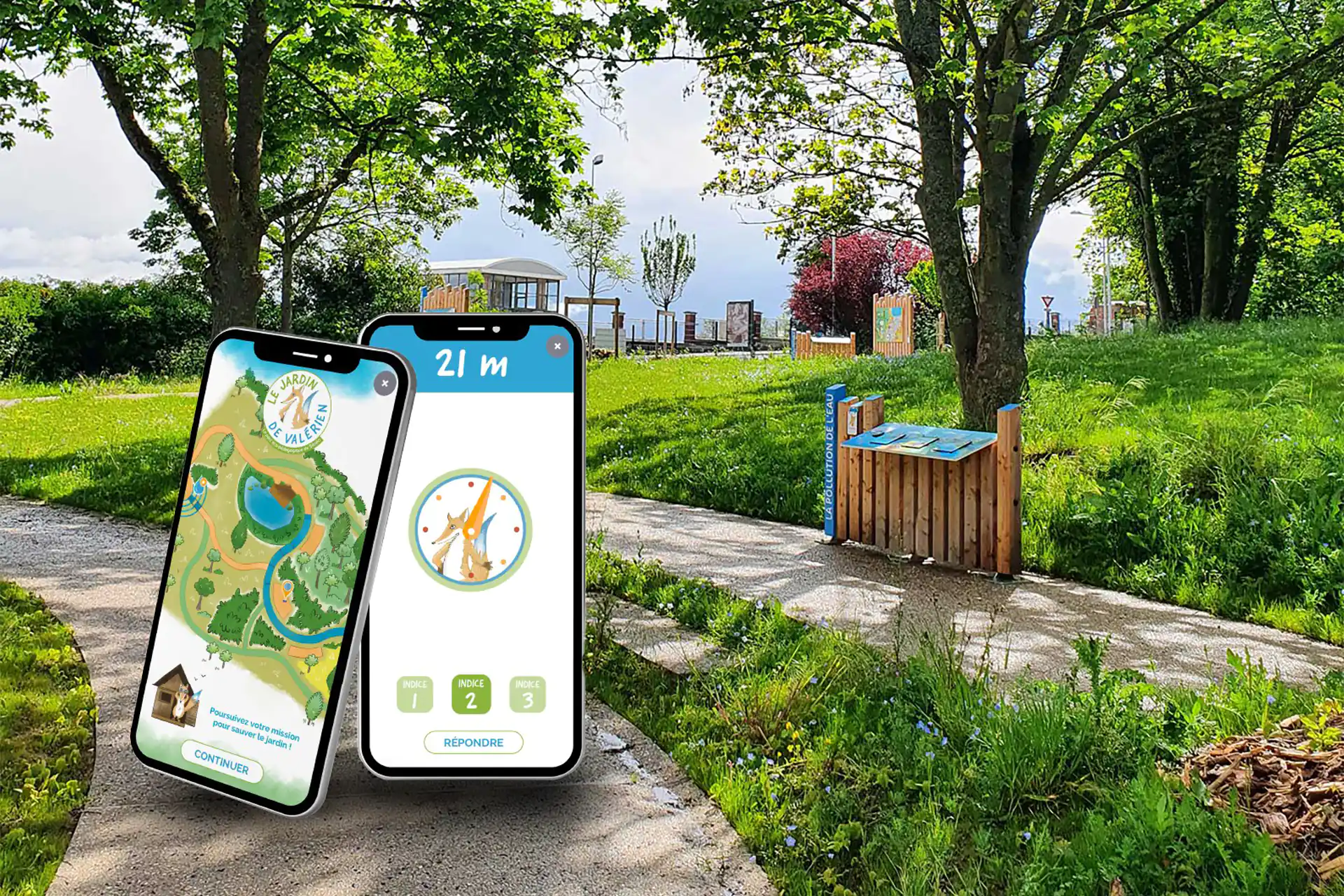 La chasse au trésor interactive au jardin de Valérien !