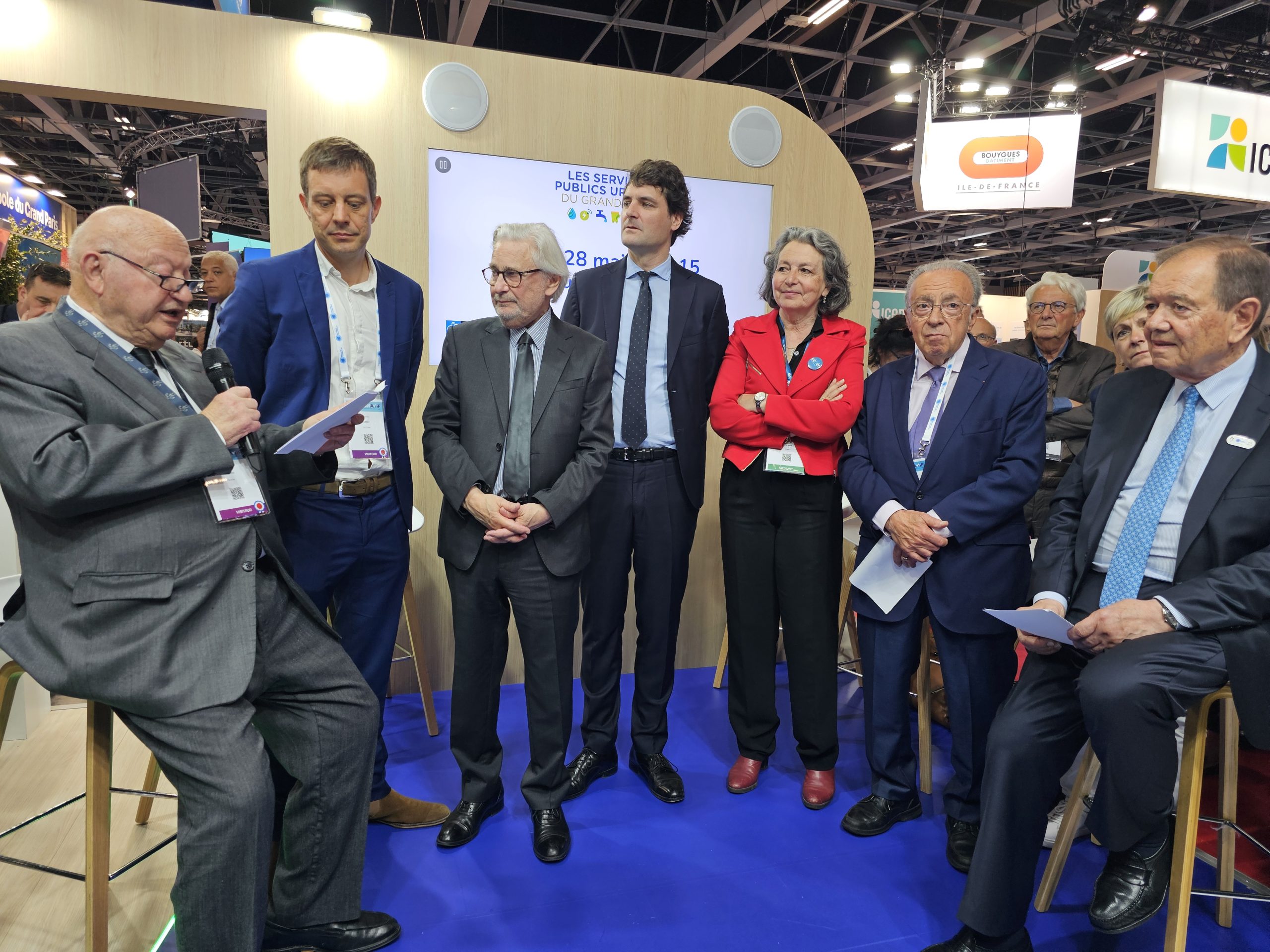 André Santini avec les présidents des syndicats urbains du Grand Paris